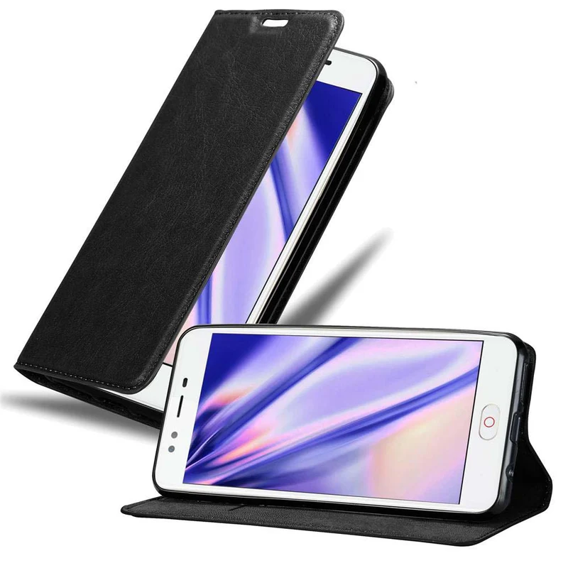 Cadorabo Hülle kompatibel mit ZTE Nubia M2 LITE Schutzhülle mit Magnetverschluss, Standfunktion und Kartenfach