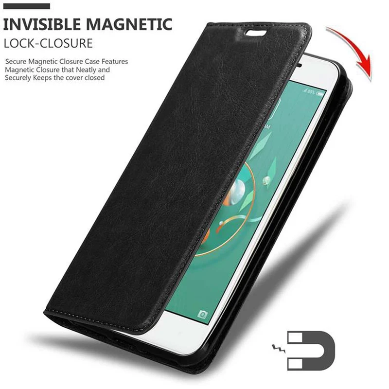 Cadorabo Hülle kompatibel mit ZTE Nubia M2 LITE Schutzhülle mit Magnetverschluss, Standfunktion und Kartenfach