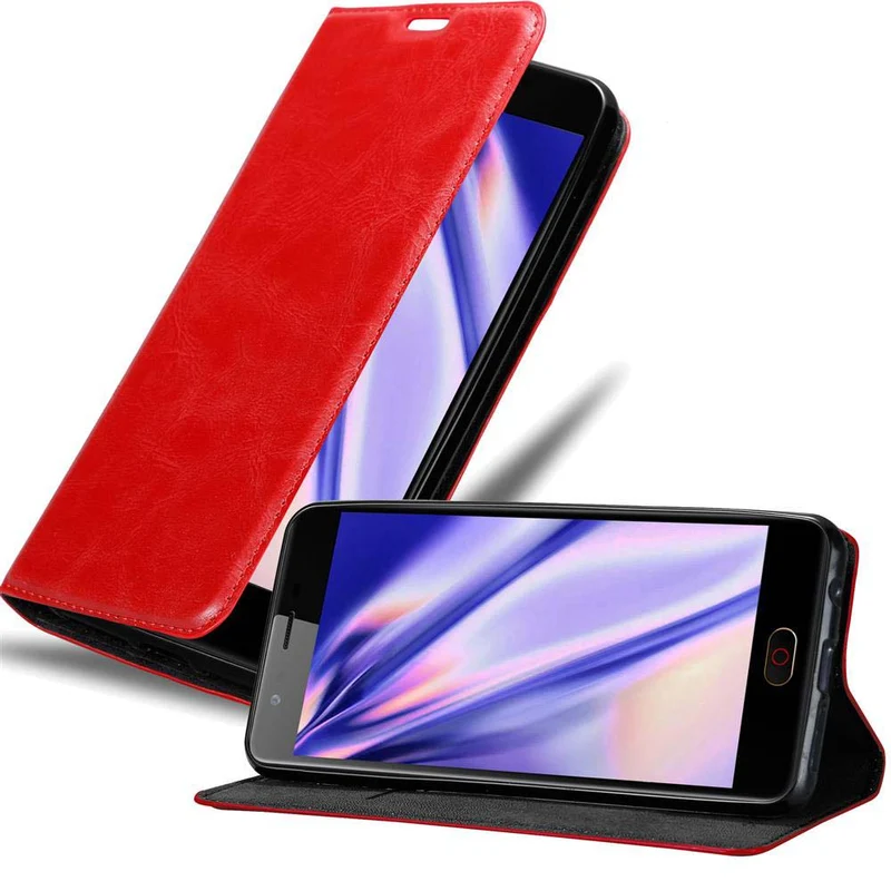 Cadorabo Hülle kompatibel mit ZTE Nubia M2 Schutzhülle mit Magnetverschluss, Standfunktion und Kartenfach