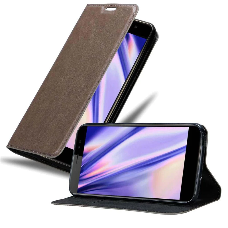 Cadorabo Hülle kompatibel mit ZTE Nubia N1 LITE Schutzhülle mit Magnetverschluss, Standfunktion und Kartenfach