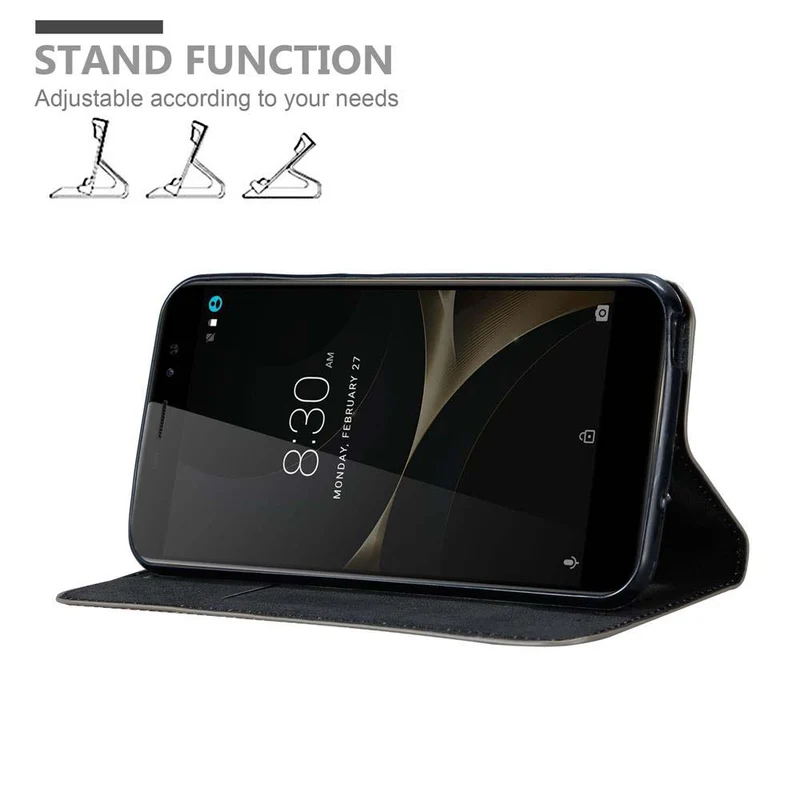 Cadorabo Hülle kompatibel mit ZTE Nubia N1 LITE Schutzhülle mit Magnetverschluss, Standfunktion und Kartenfach