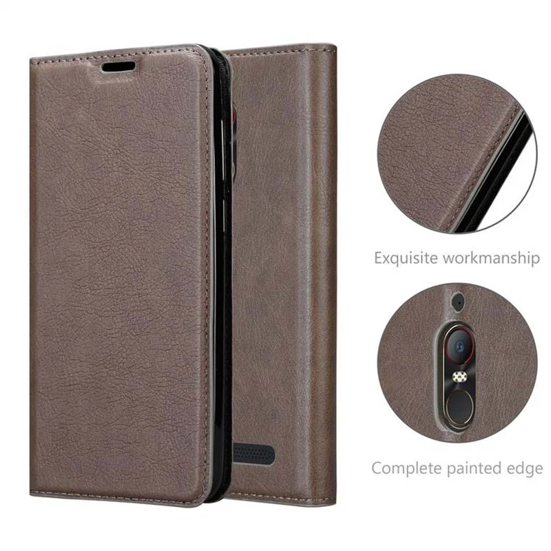 Cadorabo Hülle kompatibel mit ZTE Nubia N1 LITE Schutzhülle mit Magnetverschluss, Standfunktion und Kartenfach