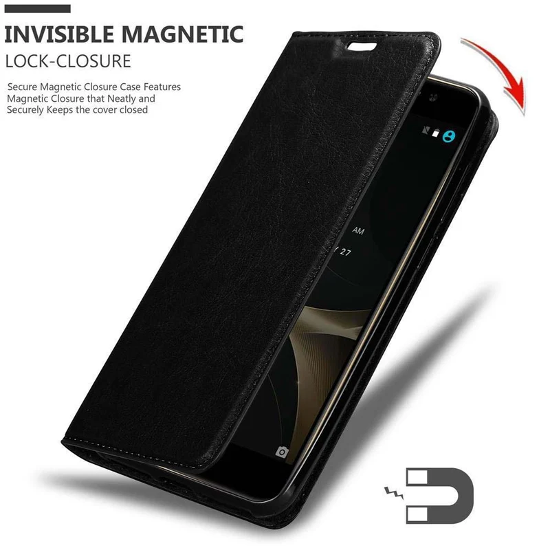 Cadorabo Hülle kompatibel mit ZTE Nubia N1 LITE Schutzhülle mit Magnetverschluss, Standfunktion und Kartenfach