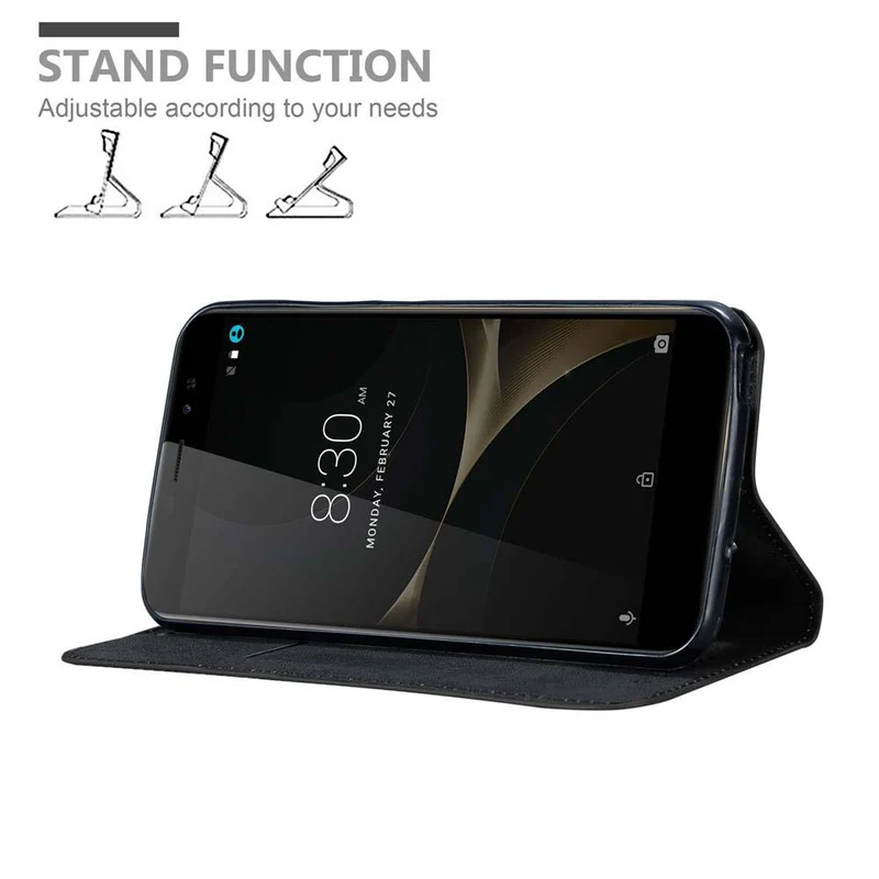 Cadorabo Hülle kompatibel mit ZTE Nubia N1 LITE Schutzhülle mit Magnetverschluss, Standfunktion und Kartenfach