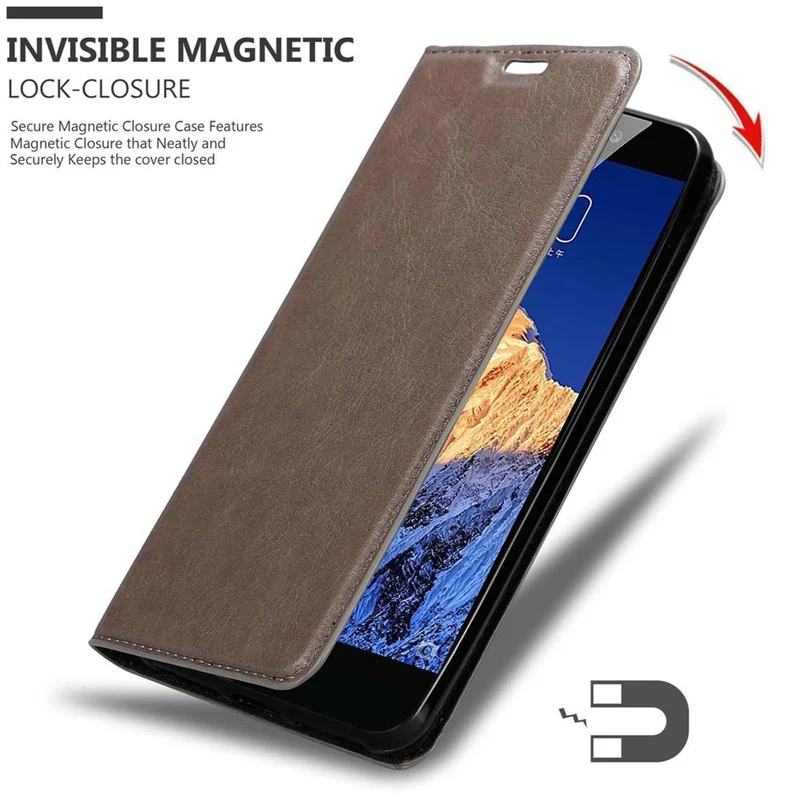 Cadorabo Hülle kompatibel mit ZTE Nubia N1 Schutzhülle mit Magnetverschluss, Standfunktion und Kartenfach