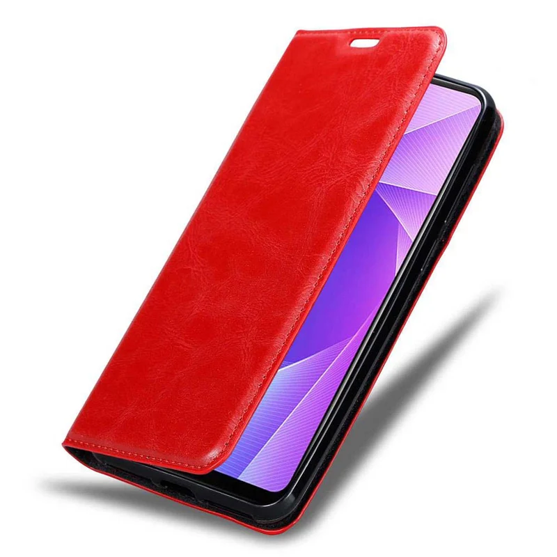 Cadorabo Hülle kompatibel mit Vivo V11i Schutzhülle mit Magnetverschluss, Standfunktion und Kartenfach