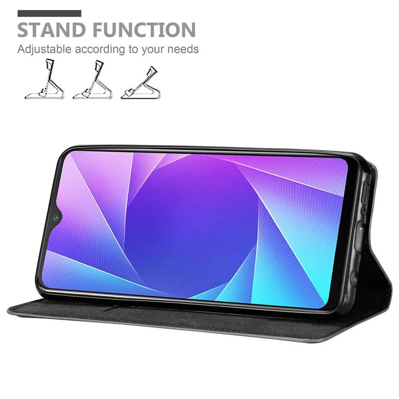 Cadorabo Hülle kompatibel mit Vivo V11i Schutzhülle mit Magnetverschluss, Standfunktion und Kartenfach