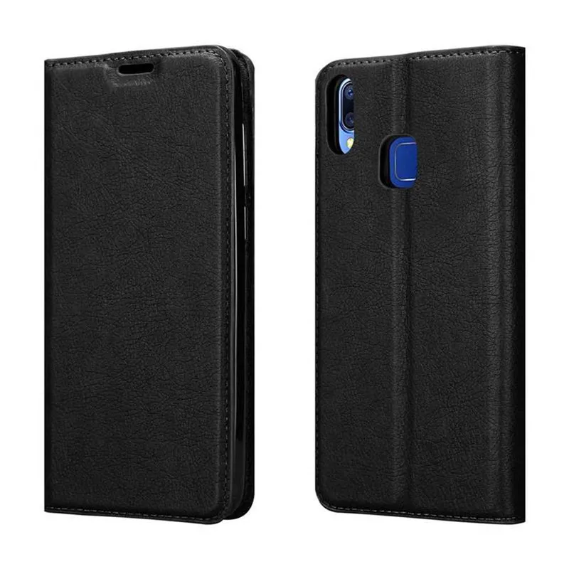 Cadorabo Hülle kompatibel mit Vivo V11i Schutzhülle mit Magnetverschluss, Standfunktion und Kartenfach