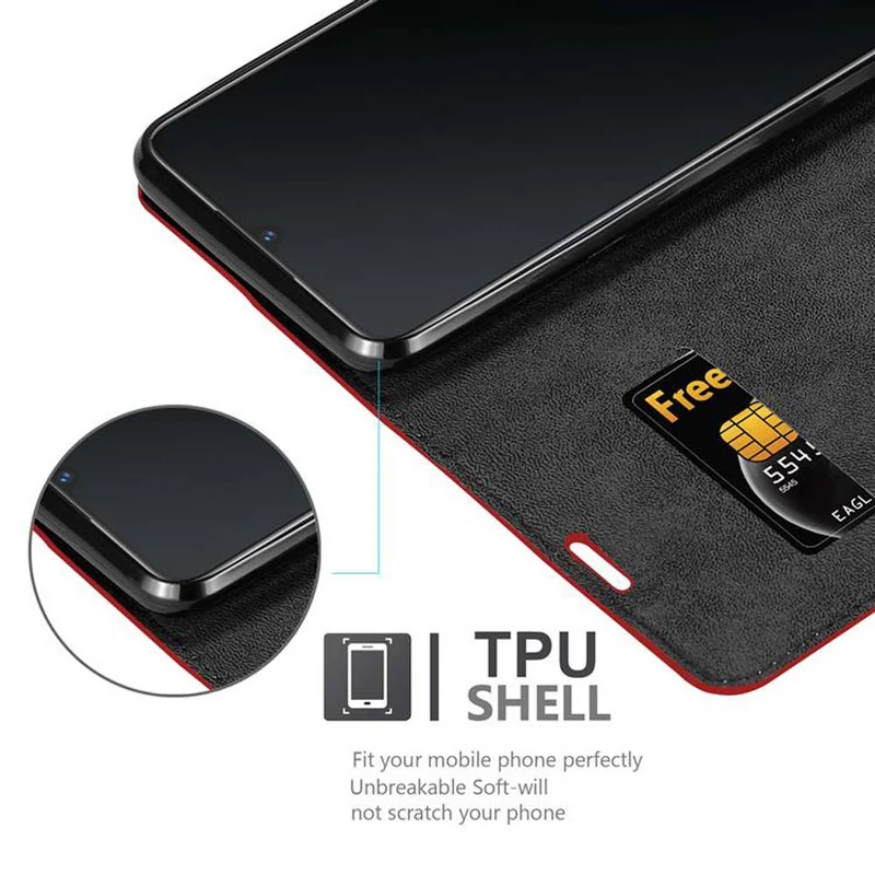 Cadorabo Hülle kompatibel mit Vivo V11 / V11 PRO Schutzhülle mit Magnetverschluss, Standfunktion und Kartenfach