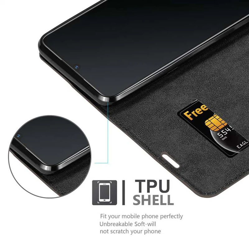 Cadorabo Hülle kompatibel mit Vivo V11 / V11 PRO Schutzhülle mit Magnetverschluss, Standfunktion und Kartenfach