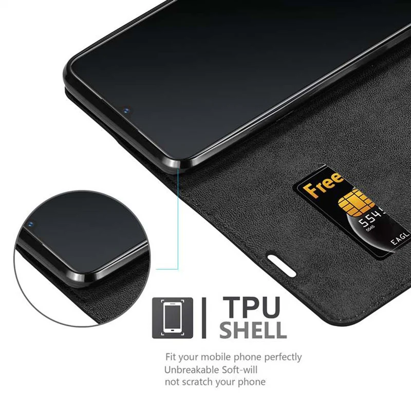 Cadorabo Hülle kompatibel mit Vivo V11 / V11 PRO Schutzhülle mit Magnetverschluss, Standfunktion und Kartenfach