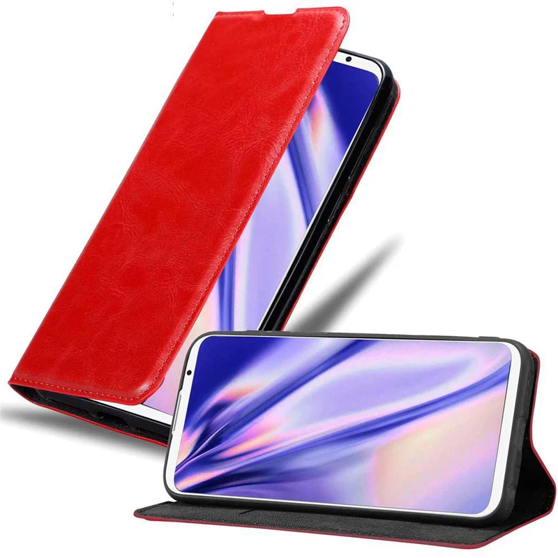 Cadorabo Hülle kompatibel mit MEIZU 16TH Schutzhülle mit Magnetverschluss, Standfunktion und Kartenfach