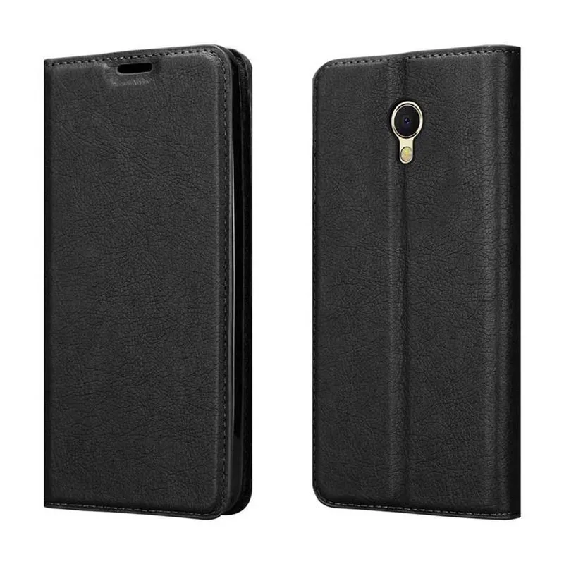 Cadorabo Hülle kompatibel mit MEIZU MX6 Schutzhülle mit Magnetverschluss, Standfunktion und Kartenfach