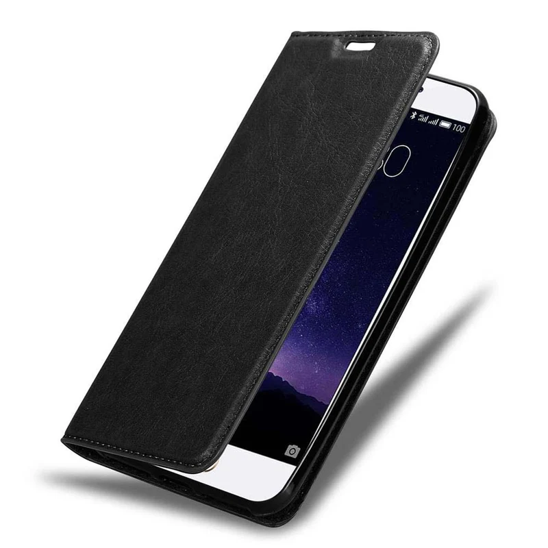 Cadorabo Hülle kompatibel mit MEIZU MX6 Schutzhülle mit Magnetverschluss, Standfunktion und Kartenfach