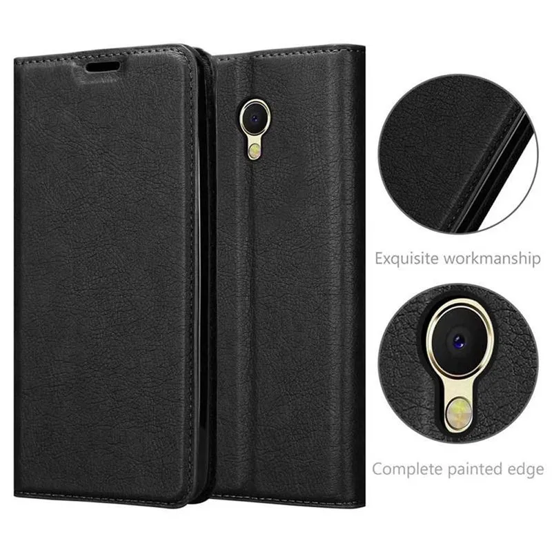 Cadorabo Hülle kompatibel mit MEIZU MX6 Schutzhülle mit Magnetverschluss, Standfunktion und Kartenfach