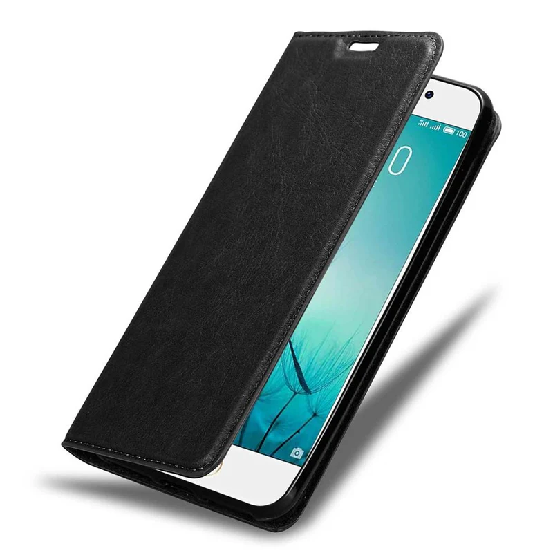 Cadorabo Hülle kompatibel mit MEIZU PRO 7 Schutzhülle mit Magnetverschluss, Standfunktion und Kartenfach