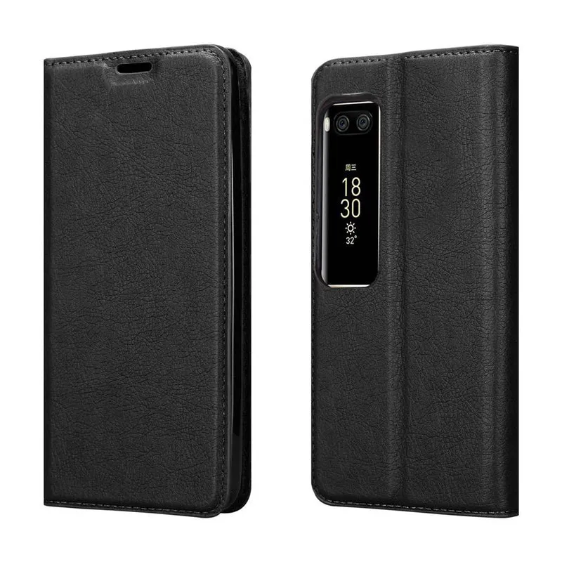 Cadorabo Hülle kompatibel mit MEIZU PRO 7 Schutzhülle mit Magnetverschluss, Standfunktion und Kartenfach