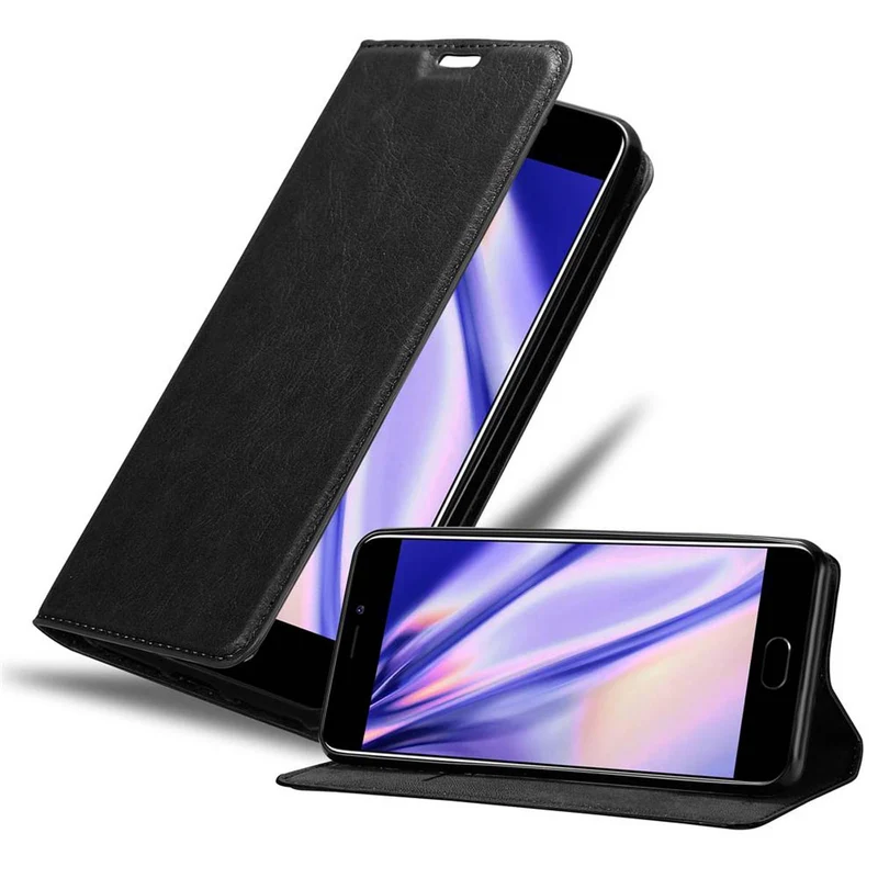 Cadorabo Hülle kompatibel mit MEIZU M6 Schutzhülle mit Magnetverschluss, Standfunktion und Kartenfach