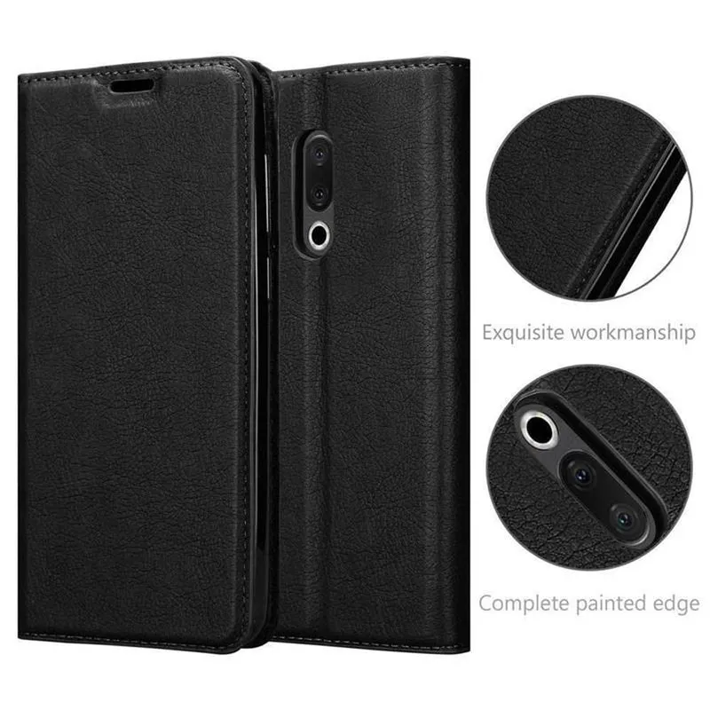 Cadorabo Hülle kompatibel mit MEIZU 15 Schutzhülle mit Magnetverschluss, Standfunktion und Kartenfach