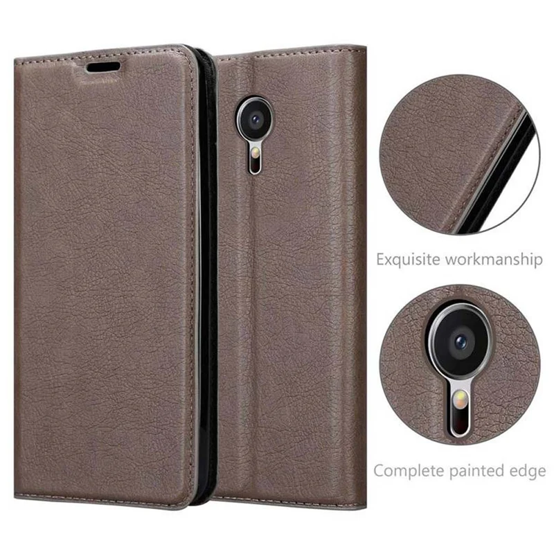 Cadorabo Hülle kompatibel mit MEIZU MX5 Schutzhülle mit Magnetverschluss, Standfunktion und Kartenfach