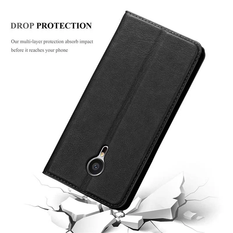 Cadorabo Hülle kompatibel mit MEIZU MX5 Schutzhülle mit Magnetverschluss, Standfunktion und Kartenfach