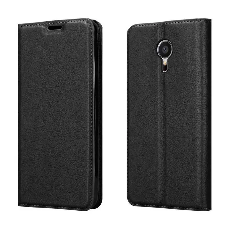 Cadorabo Hülle kompatibel mit MEIZU MX5 Schutzhülle mit Magnetverschluss, Standfunktion und Kartenfach