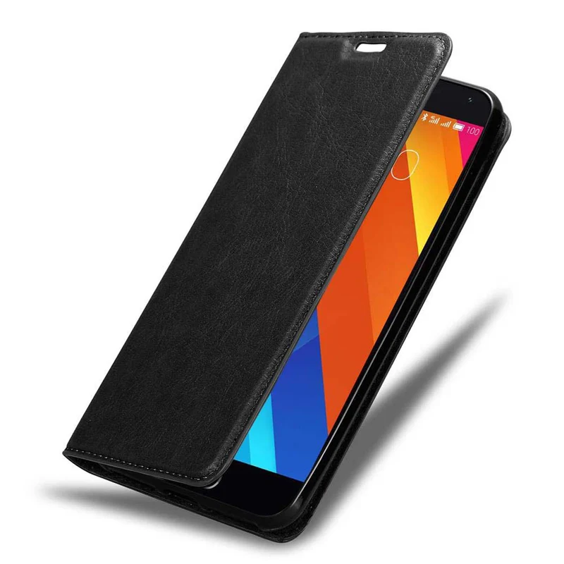 Cadorabo Hülle kompatibel mit MEIZU MX5 Schutzhülle mit Magnetverschluss, Standfunktion und Kartenfach