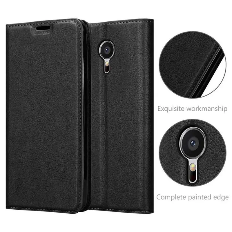 Cadorabo Hülle kompatibel mit MEIZU MX5 Schutzhülle mit Magnetverschluss, Standfunktion und Kartenfach