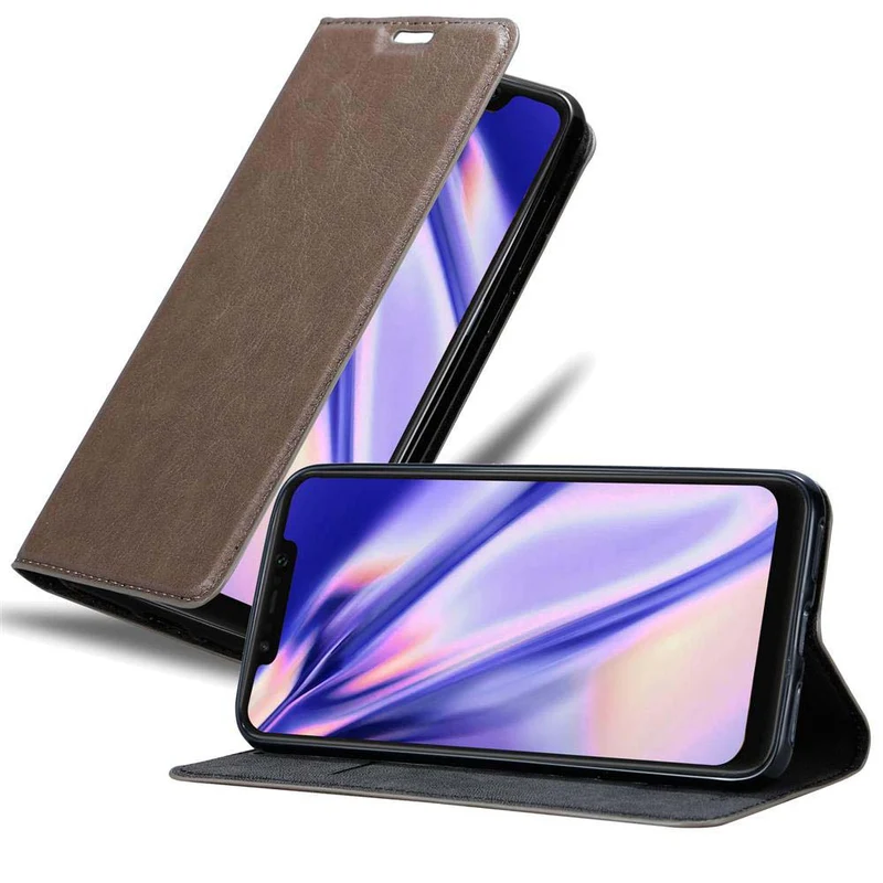 Cadorabo Hülle kompatibel mit Xiaomi Pocophone F1 Schutzhülle mit Magnetverschluss, Standfunktion und Kartenfach