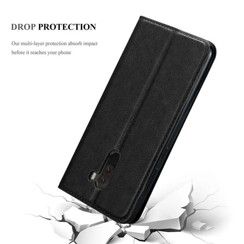 Cadorabo Hülle kompatibel mit Xiaomi Pocophone F1 Schutzhülle mit Magnetverschluss, Standfunktion und Kartenfach