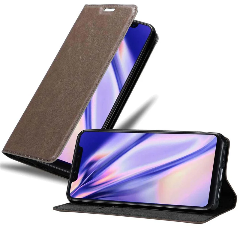Cadorabo Hülle kompatibel mit Xiaomi Mi 8 PRO Schutzhülle mit Magnetverschluss, Standfunktion und Kartenfach
