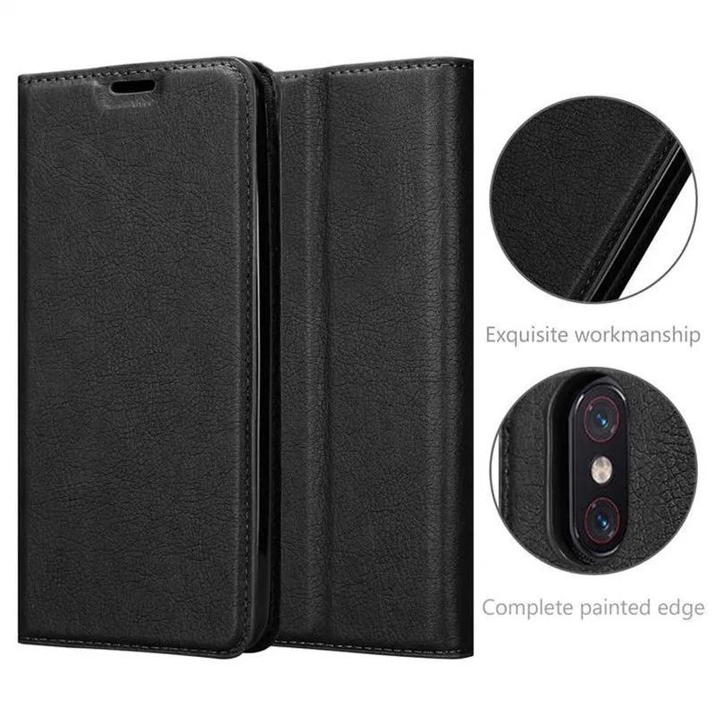 Cadorabo Hülle kompatibel mit Xiaomi Mi 8 PRO Schutzhülle mit Magnetverschluss, Standfunktion und Kartenfach