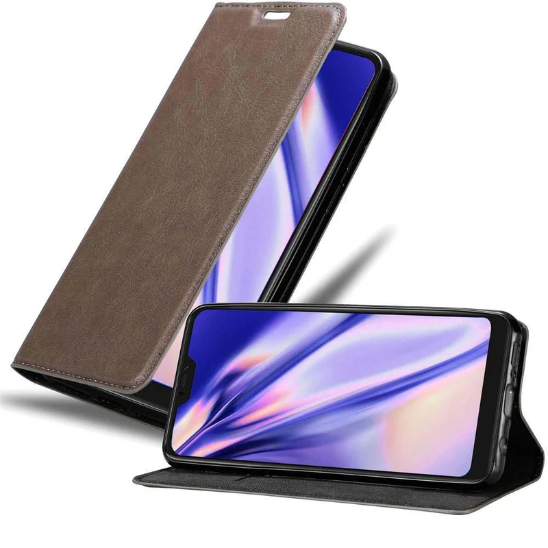 Cadorabo Hülle kompatibel mit Xiaomi Mi 8 LITE Schutzhülle mit Magnetverschluss, Standfunktion und Kartenfach