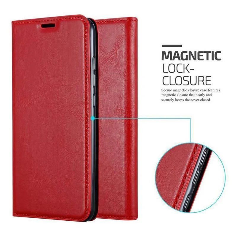 Cadorabo Hülle kompatibel mit Xiaomi Mi 8 LITE Schutzhülle mit Magnetverschluss, Standfunktion und Kartenfach