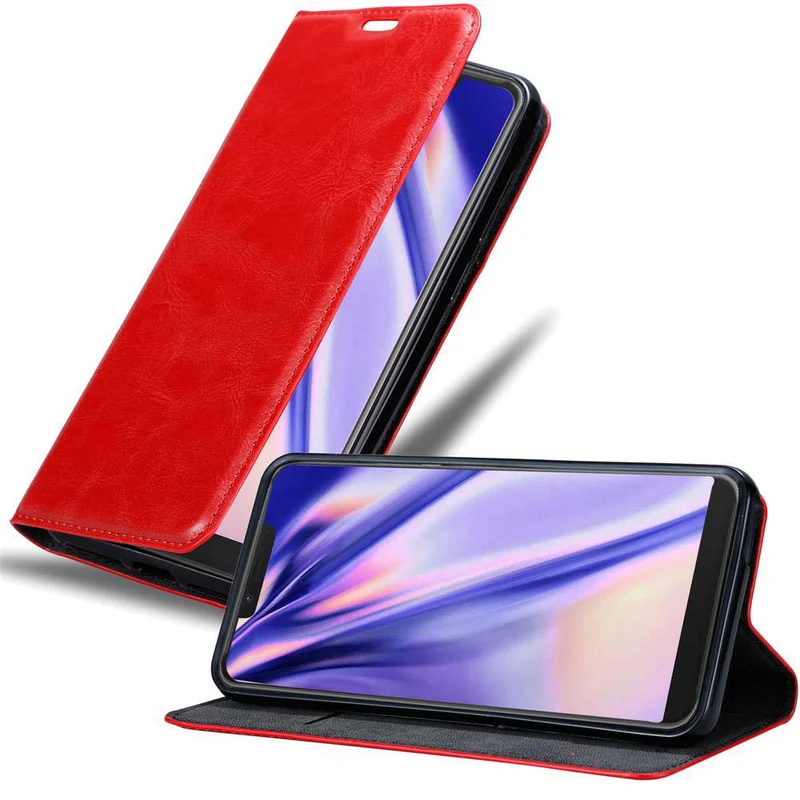 Cadorabo Hülle kompatibel mit WIKO VIEW 2 PLUS Schutzhülle mit Magnetverschluss, Standfunktion und Kartenfach