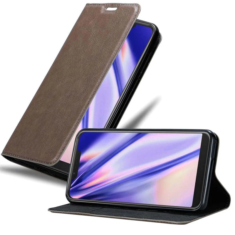 Cadorabo Hülle kompatibel mit WIKO VIEW 2 PLUS Schutzhülle mit Magnetverschluss, Standfunktion und Kartenfach