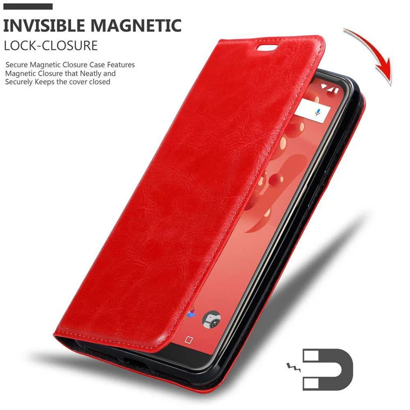 Cadorabo Hülle kompatibel mit WIKO VIEW 2 PLUS Schutzhülle mit Magnetverschluss, Standfunktion und Kartenfach