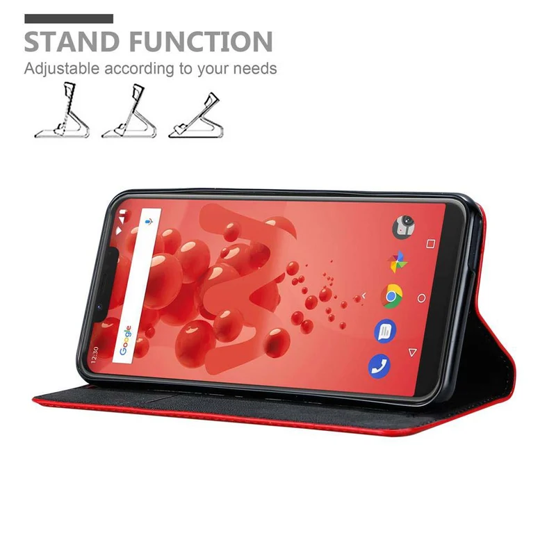 Cadorabo Hülle kompatibel mit WIKO VIEW 2 PLUS Schutzhülle mit Magnetverschluss, Standfunktion und Kartenfach