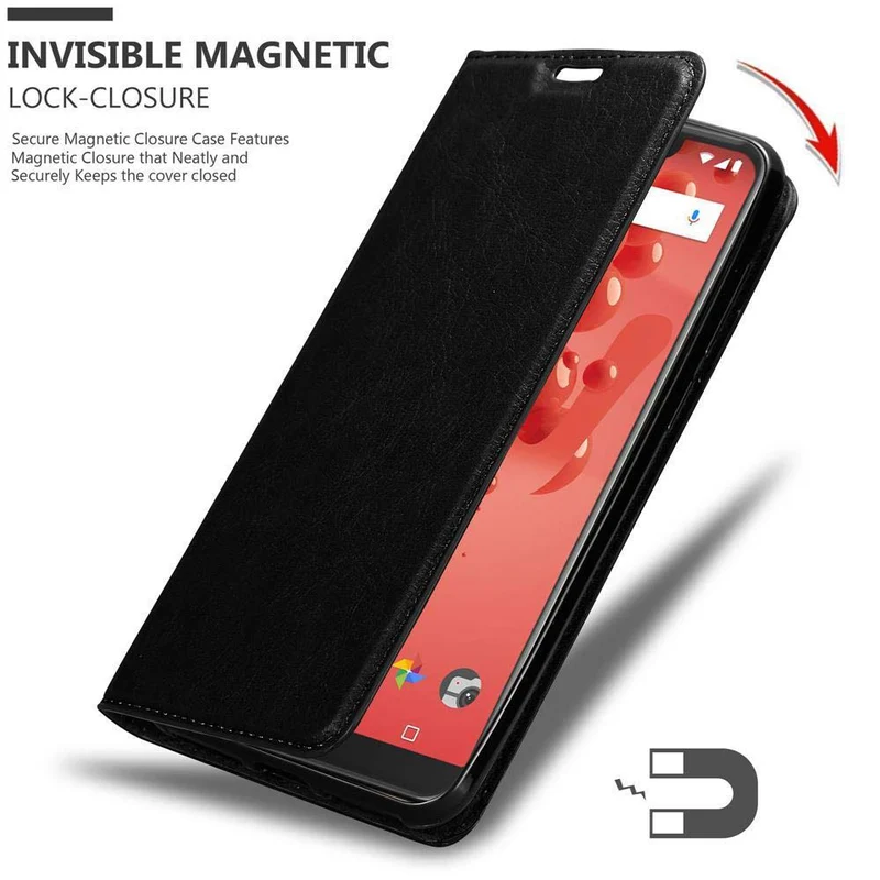 Cadorabo Hülle kompatibel mit WIKO VIEW 2 PLUS Schutzhülle mit Magnetverschluss, Standfunktion und Kartenfach