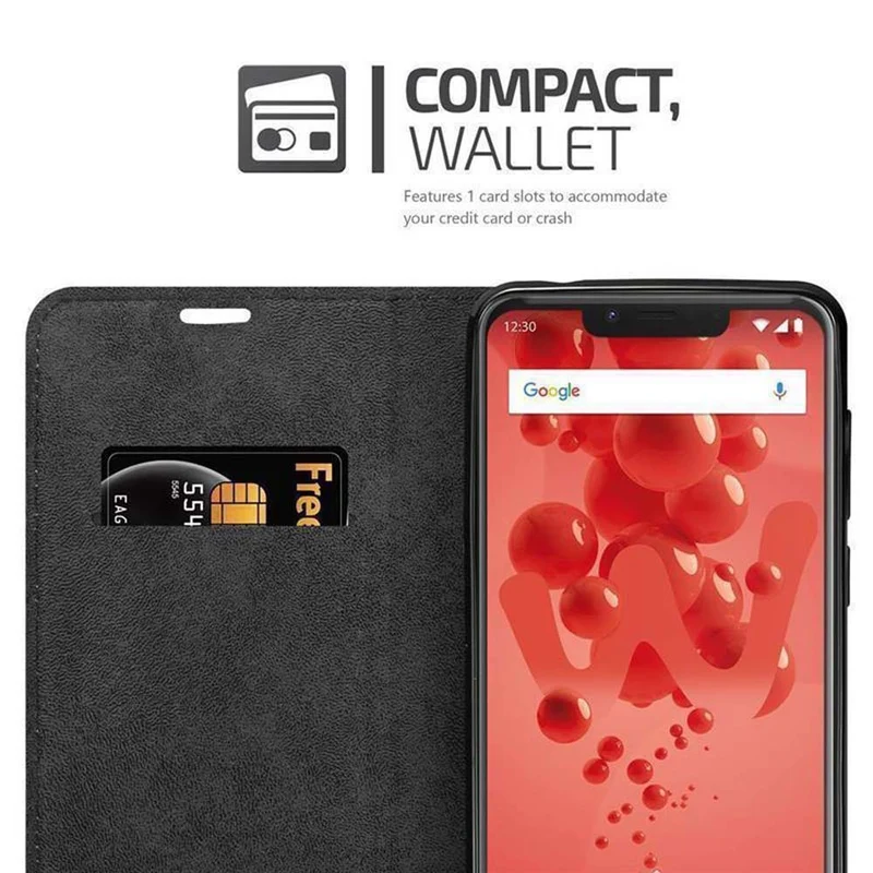 Cadorabo Hülle kompatibel mit WIKO VIEW 2 PLUS Schutzhülle mit Magnetverschluss, Standfunktion und Kartenfach