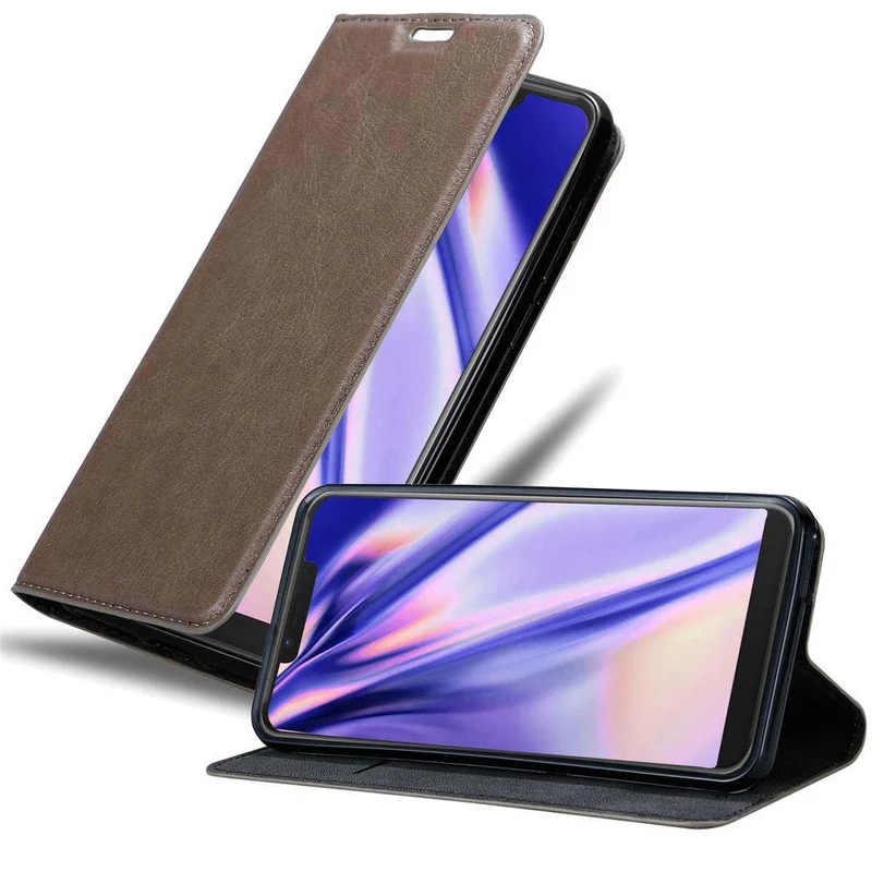 Cadorabo Hülle kompatibel mit WIKO VIEW 2 GO Schutzhülle mit Magnetverschluss, Standfunktion und Kartenfach