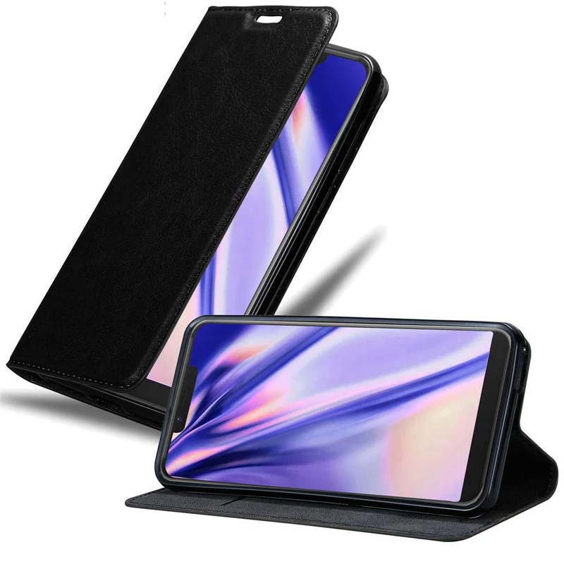 Cadorabo Hülle kompatibel mit WIKO VIEW 2 GO Schutzhülle mit Magnetverschluss, Standfunktion und Kartenfach