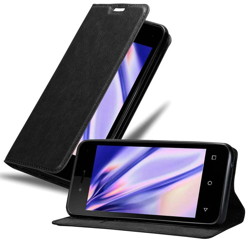 Cadorabo Hülle kompatibel mit WIKO SUNNY 3 MINI Schutzhülle mit Magnetverschluss, Standfunktion und Kartenfach