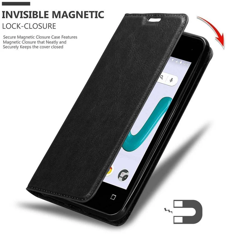 Cadorabo Hülle kompatibel mit WIKO SUNNY 3 MINI Schutzhülle mit Magnetverschluss, Standfunktion und Kartenfach
