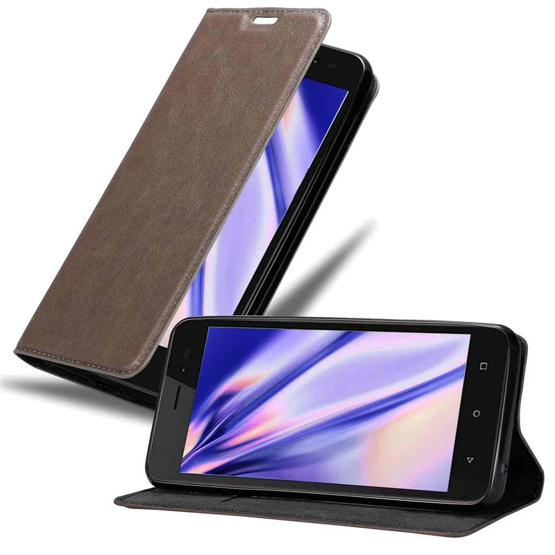 Cadorabo Hülle kompatibel mit WIKO SUNNY 3 Schutzhülle mit Magnetverschluss, Standfunktion und Kartenfach
