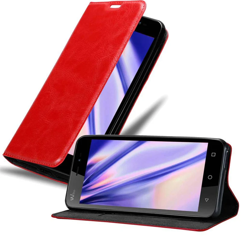 Cadorabo Hülle kompatibel mit WIKO FREDDY Schutzhülle mit Magnetverschluss, Standfunktion und Kartenfach