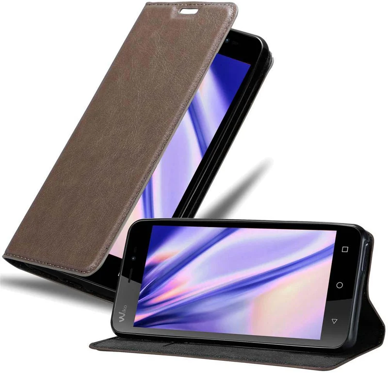 Cadorabo Hülle kompatibel mit WIKO FREDDY Schutzhülle mit Magnetverschluss, Standfunktion und Kartenfach