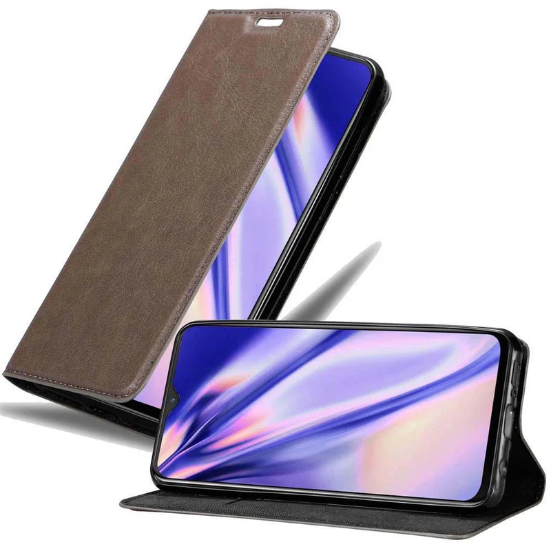 Cadorabo Hülle kompatibel mit OnePlus 6T Schutzhülle mit Magnetverschluss, Standfunktion und Kartenfach
