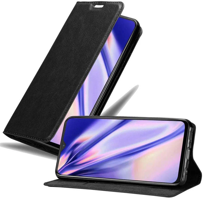 Cadorabo Hülle kompatibel mit OnePlus 6T Schutzhülle mit Magnetverschluss, Standfunktion und Kartenfach