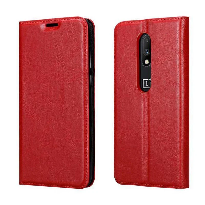 Cadorabo Hülle kompatibel mit OnePlus 6T Schutzhülle mit Magnetverschluss, Standfunktion und Kartenfach